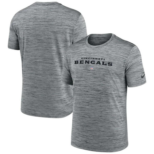 Men's Cincinnati Bengals Gray Velocity Performance T-Shirt